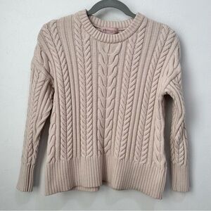 Philosophy Women's Beige Cable Knit Sweater Size XS
